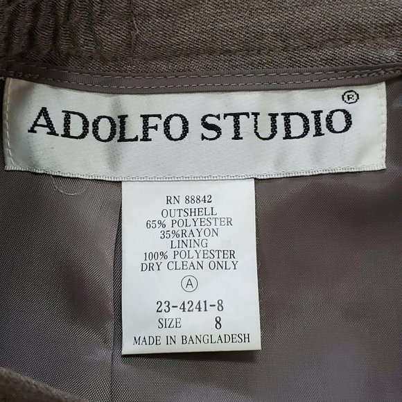 Adolfo Studio Womens Pencil Skirt Lined Career 8 - Picture 5 of 5